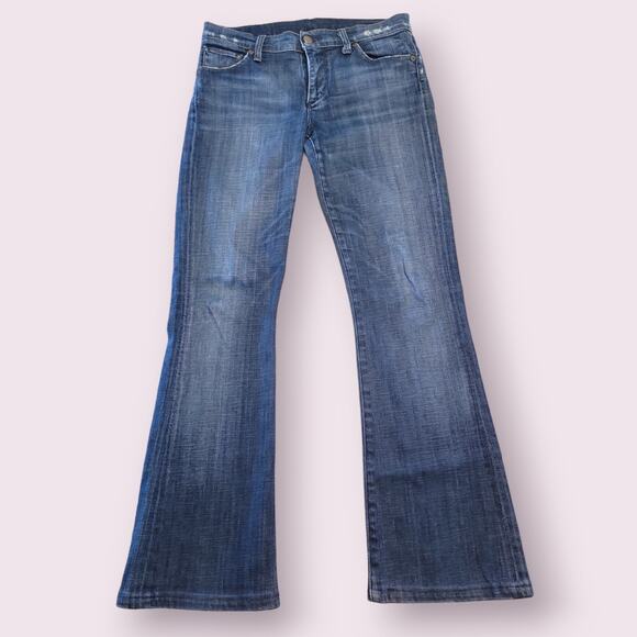Citizens Of Humanity Blue Boot Cut Jeans - Picture 1 of 15